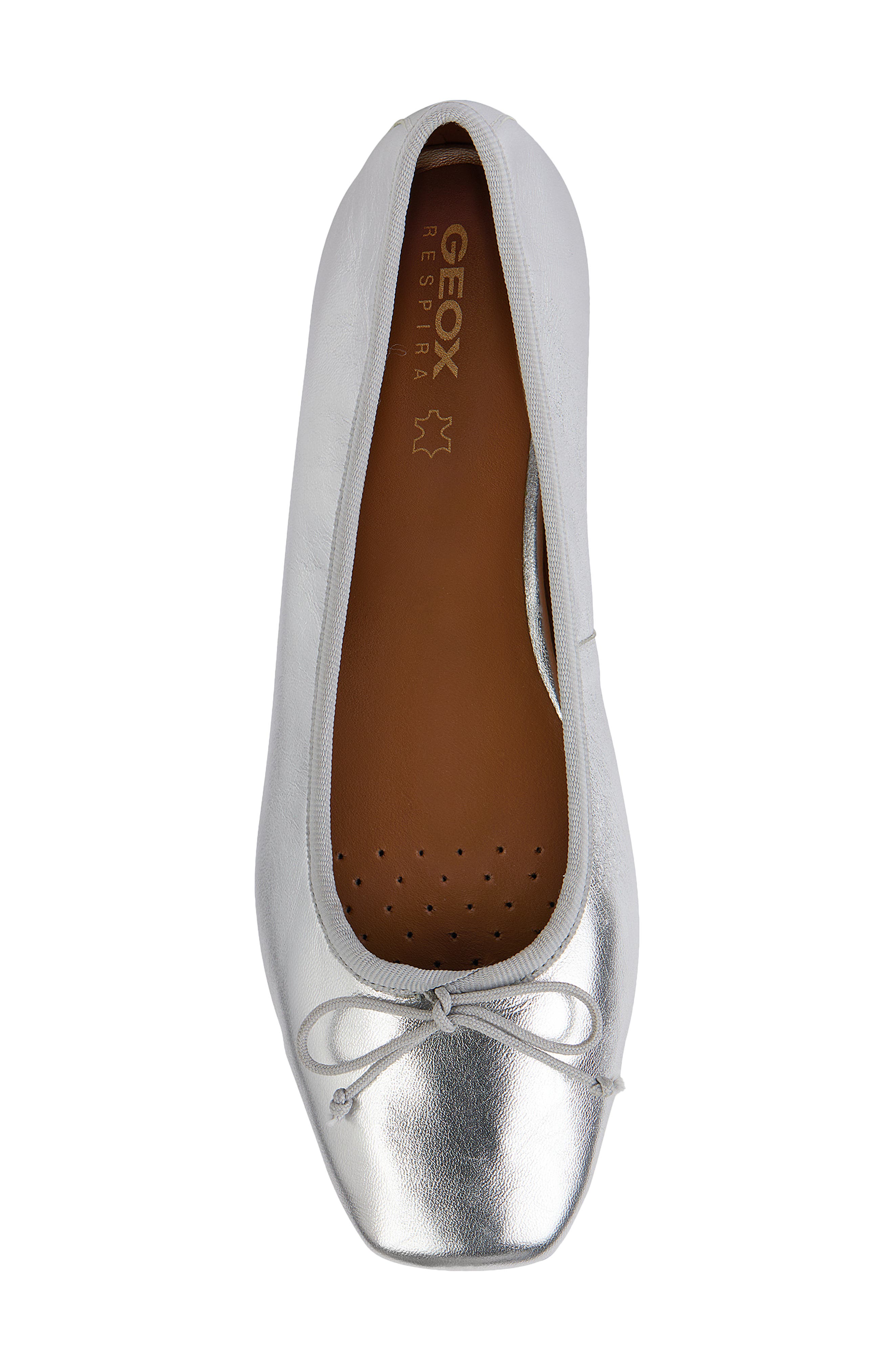 Geox Marsilea Square Toe Ballet Flat, Alternate, color, 