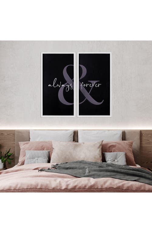 Parkland Collection Stratton Home Decor Always & Forever Wall Art In Black