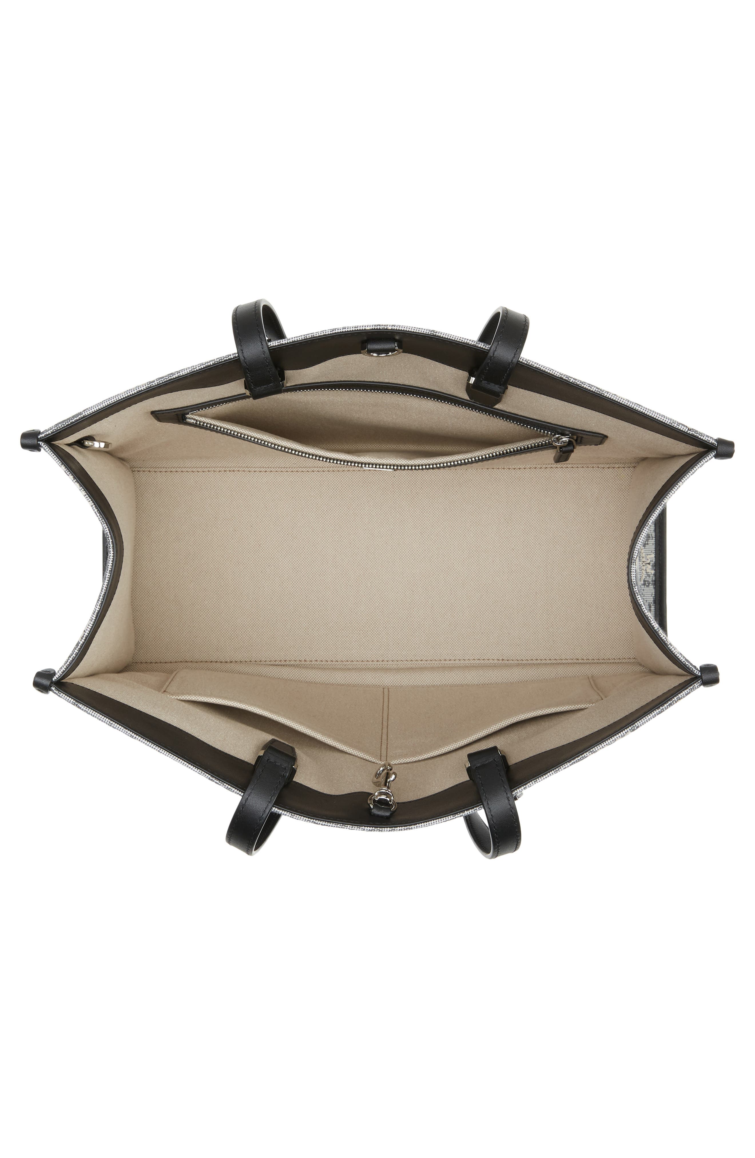 MCM Jacquard Logo Tote, Alternate, color, 