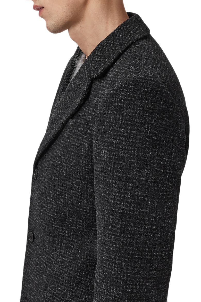 Caspian Wool Blend Coat, Alternate, color, CINDER BLACK MARL