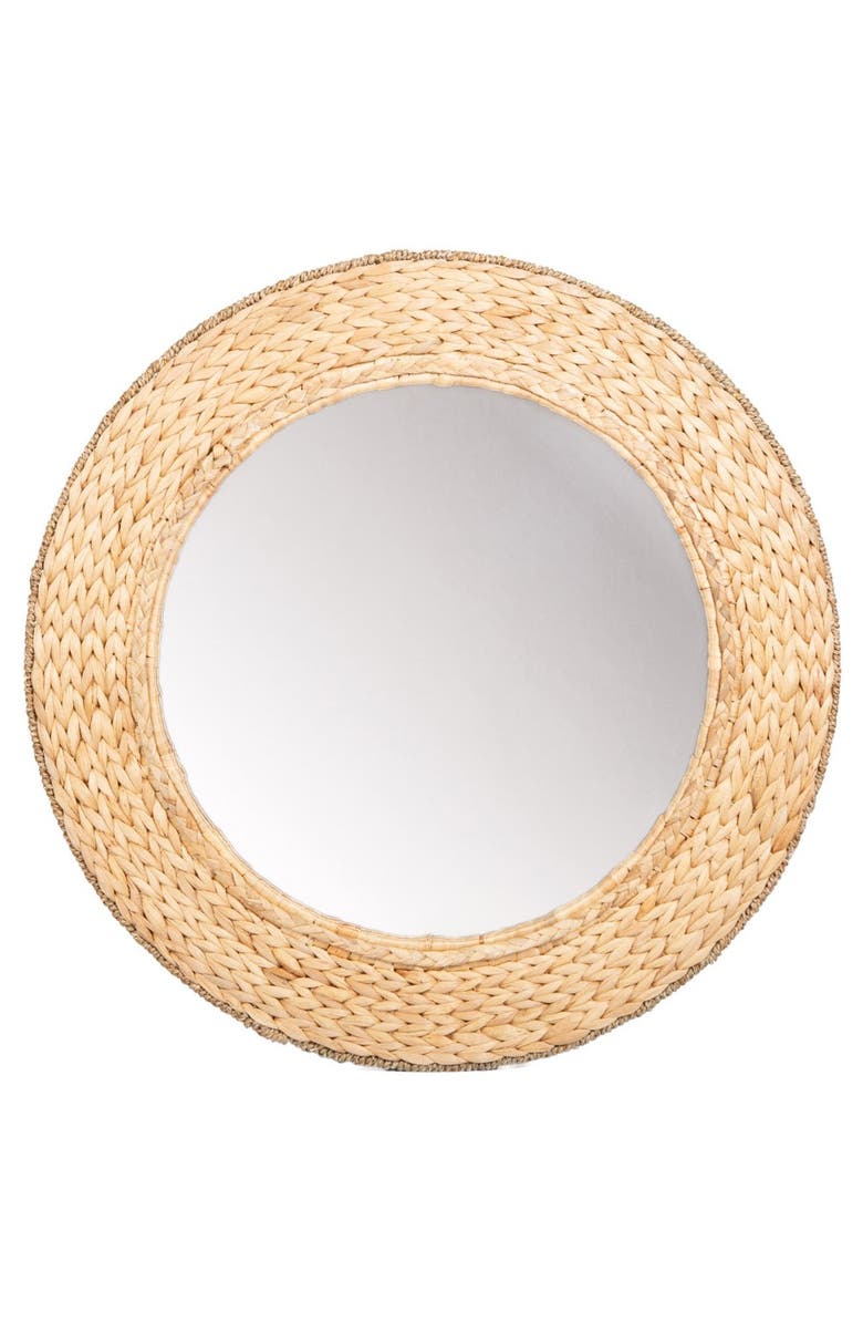 Kaplan Early Learning Company Sense of Place Circle Acrylic Wall Mirror, Main, color, Beige