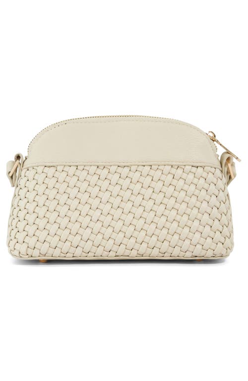 Dune London Distinct Faux Leather Crossbody Bag In Cream