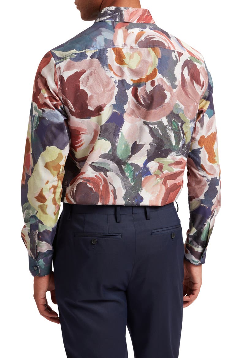 Brynhil Print Cotton Button-Up Shirt, Alternate, color, MULTICOLORED