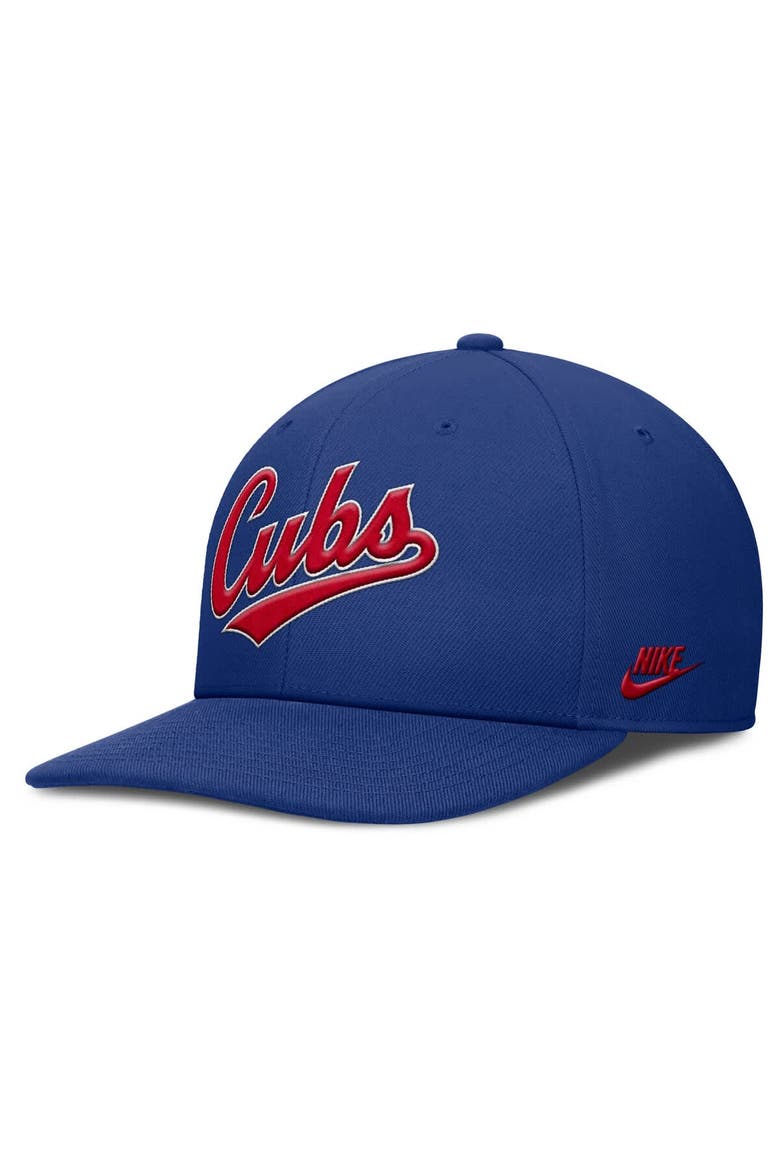 Men's Nike Royal Chicago Cubs Pro Performance Snapback Hat, Alternate, color, Royal