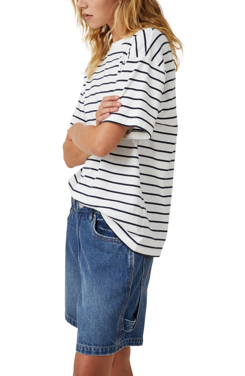 Cotton On Relaxed Denim Carpenter Shorts, Alternate, color, 