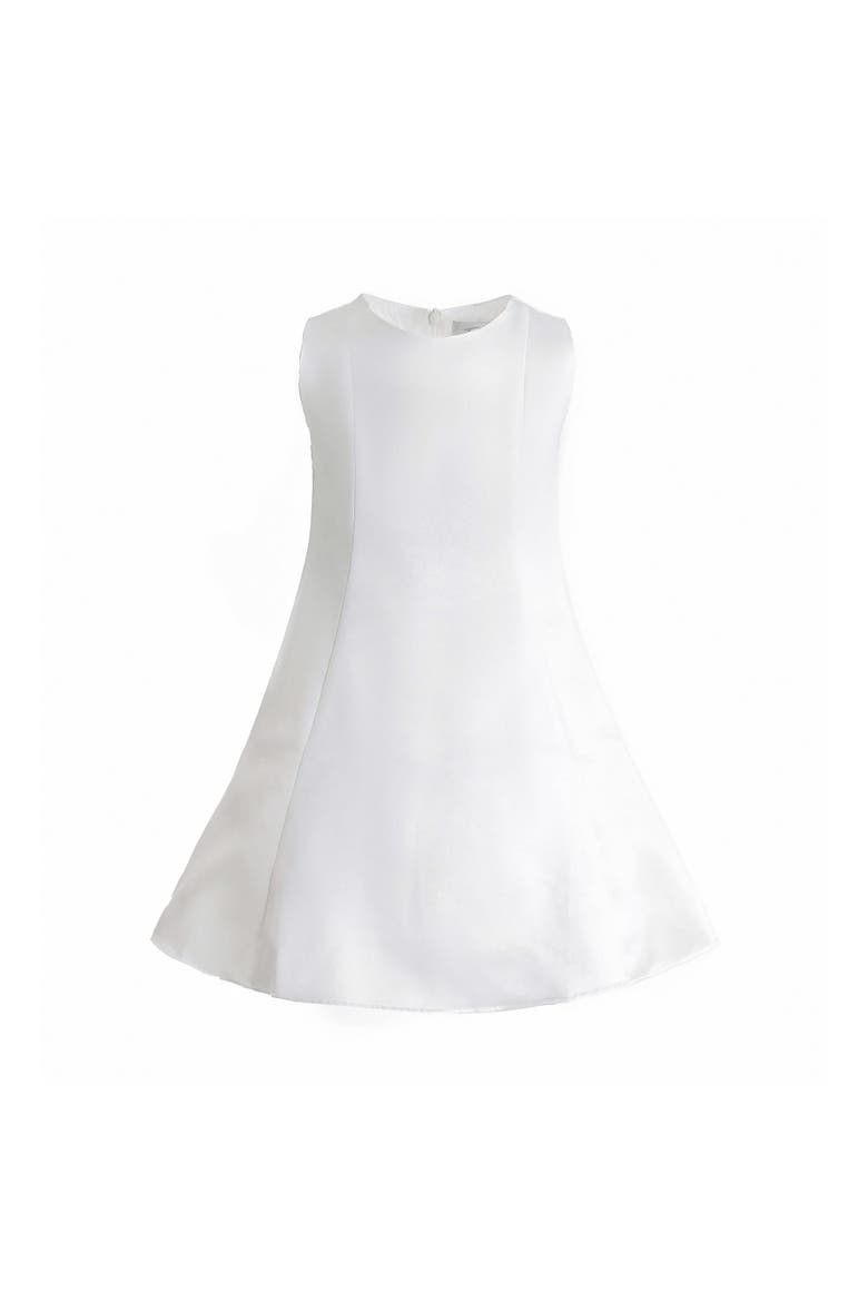 HoneyBelle Floral Overlay Dress, Alternate, color, White