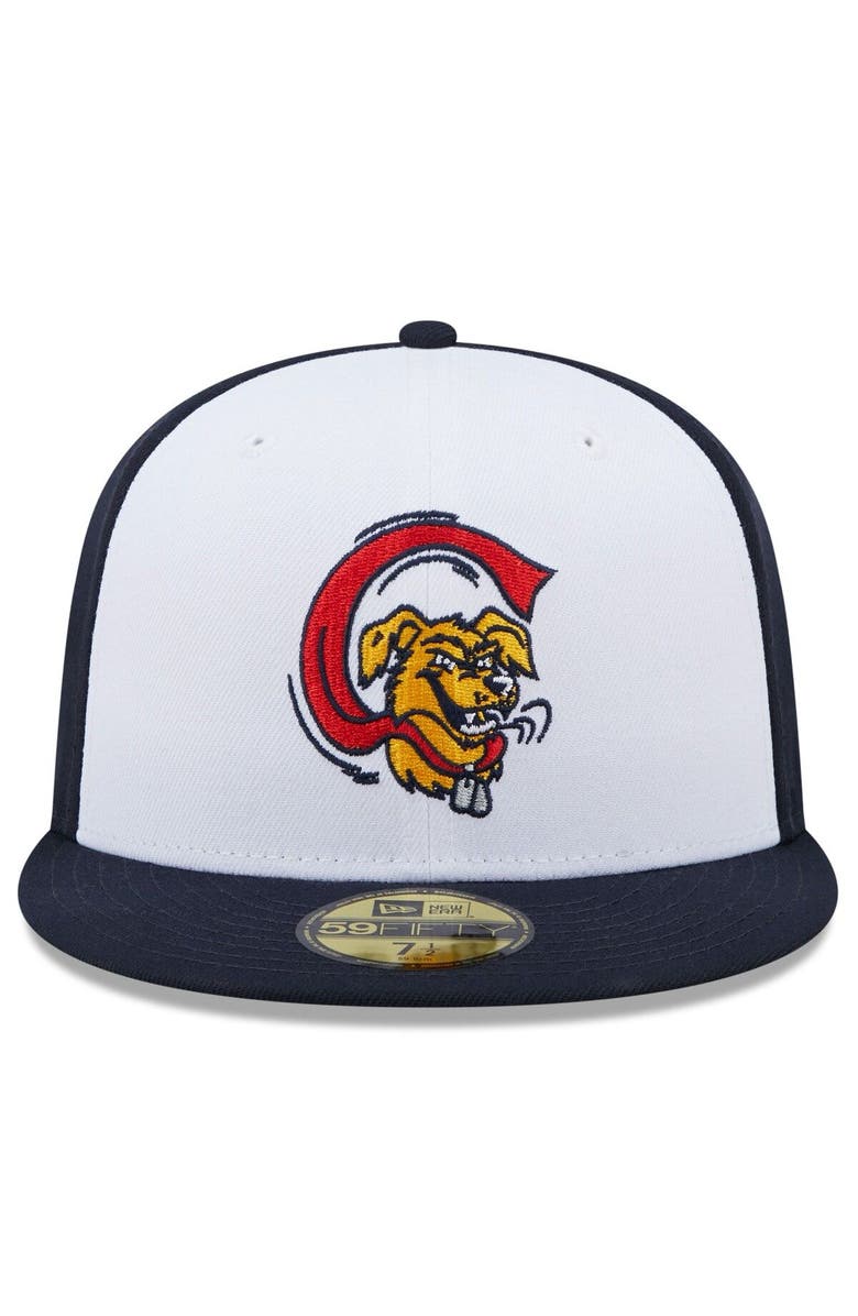 New Era Men's New Era White/Navy Charleston RiverDogs Marvel x Minor League 59FIFTY Fitted Hat, Alternate, color, White
