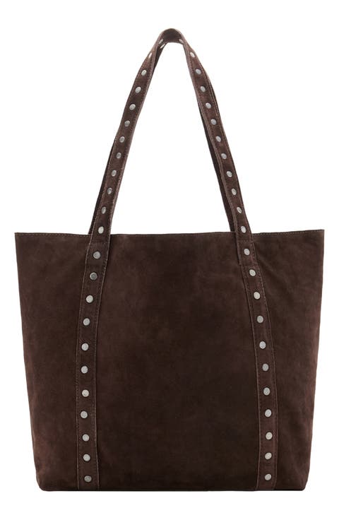 Studded Leather Tote