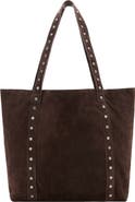 MANGO TEEN Studded Leather Tote