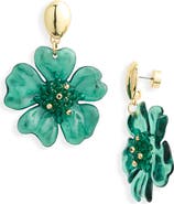 Nordstrom Floral Acetate Drop Earrings
