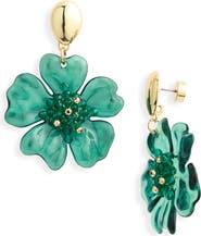 Nordstrom Floral Acetate Drop Earrings