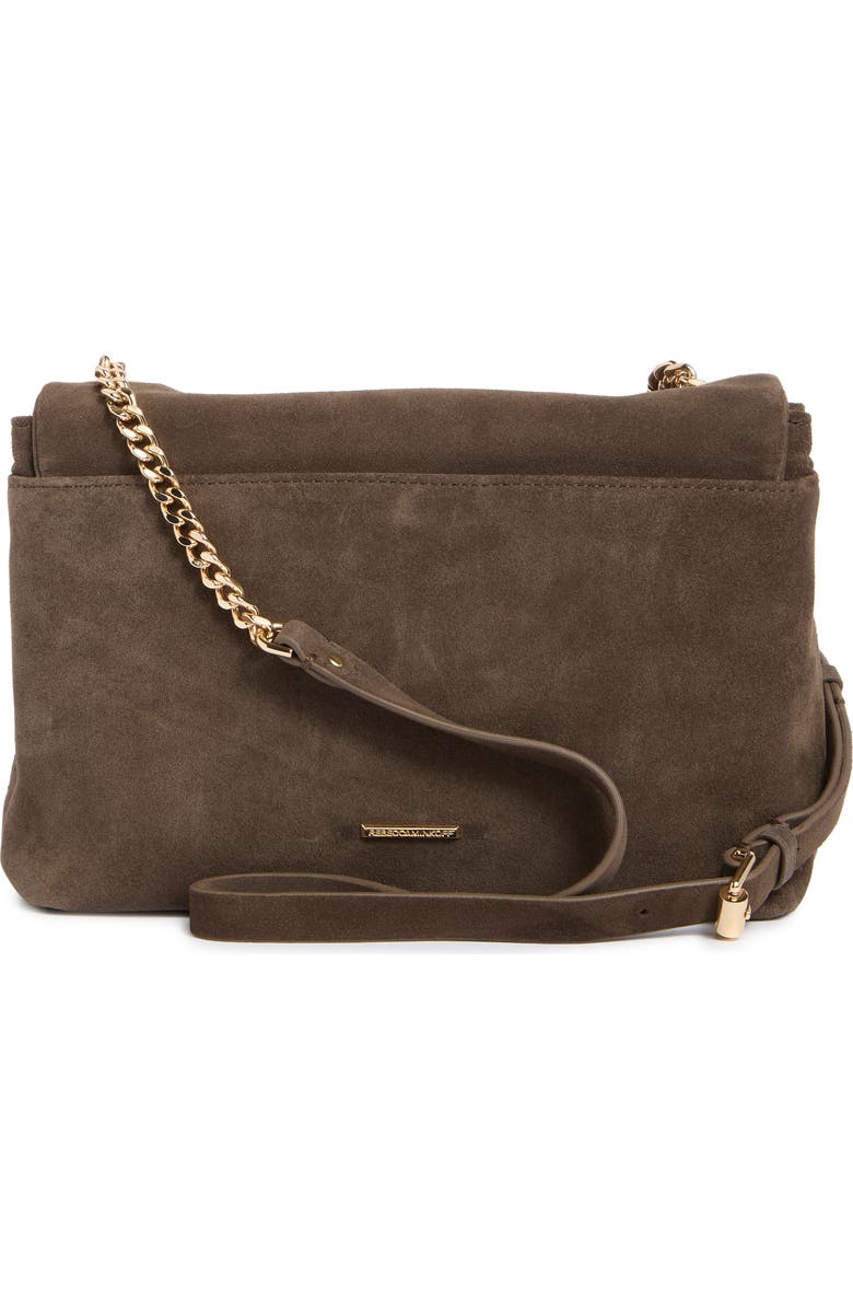 Rebecca Minkoff Edie Suede Flap Shoulder Bag, Alternate, color,