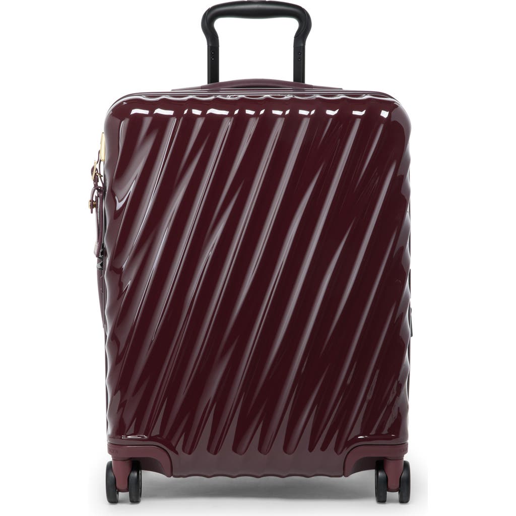 Tumi 19 Degree Continental Expandable 4-wheel Carry-on In Burgundy