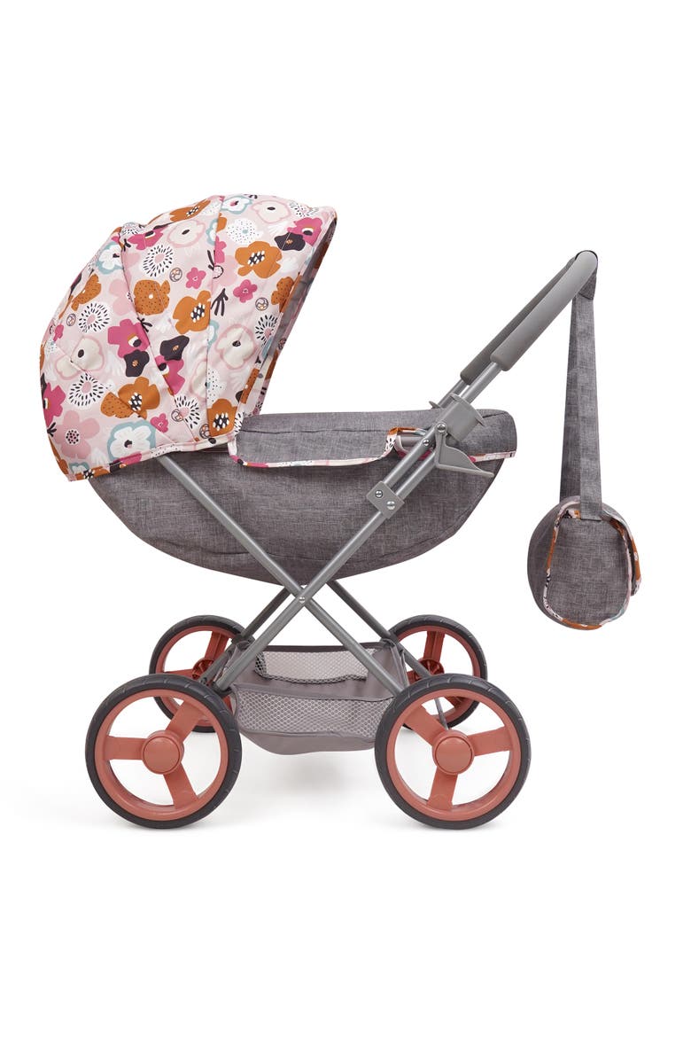 Melange Flora Deluxe Doll Pram Matching Shoulder Bag, 3+, Alternate, color, Multicolored