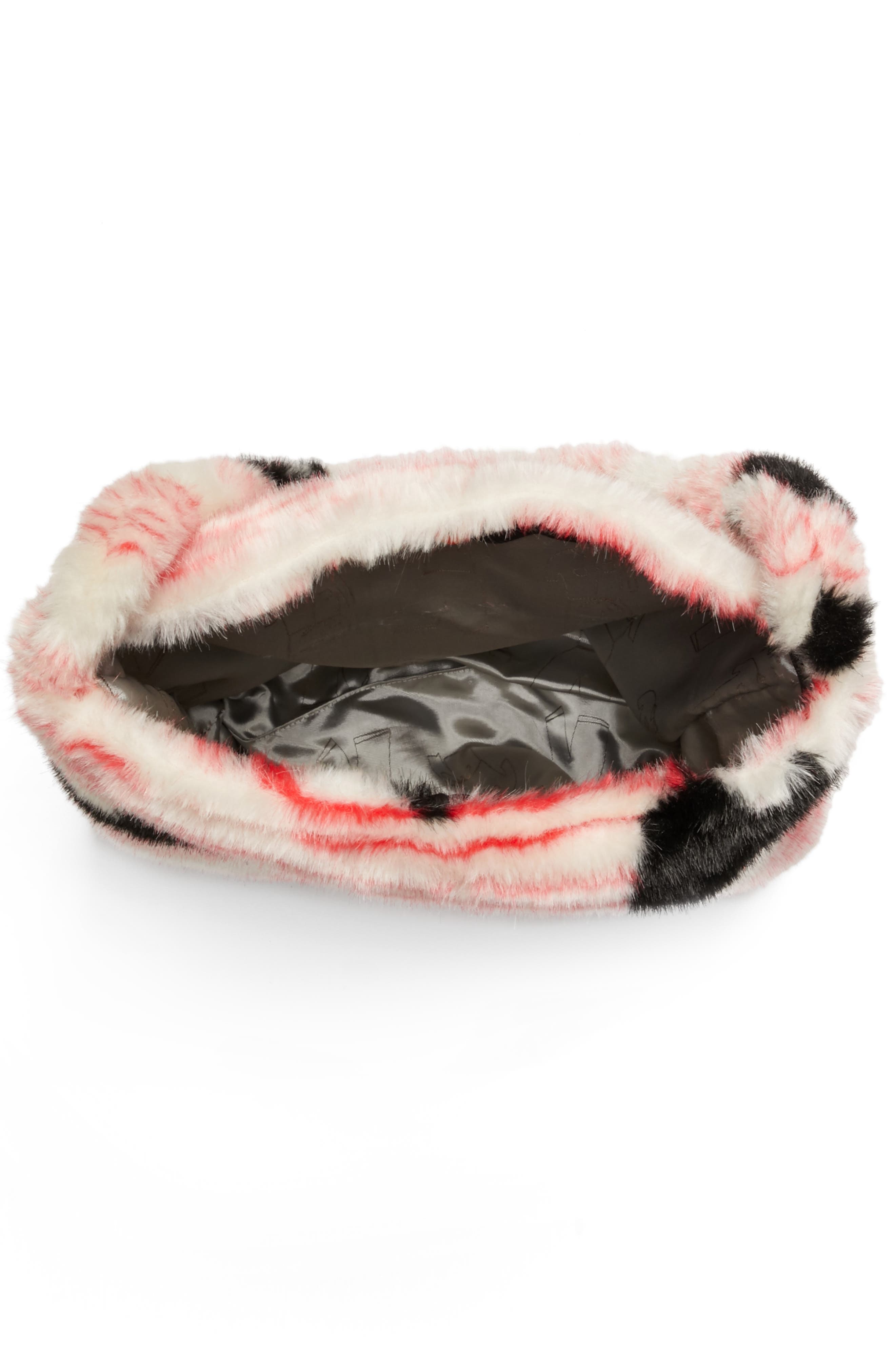 Shrimps Isabella Large Faux Fur Tote, Alternate, color, 