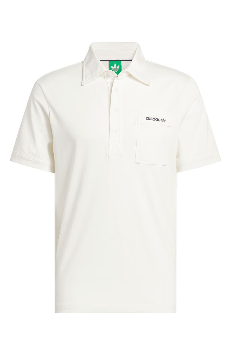 adidas Archive Pocket Golf Polo, Alternate, color, Chalk White