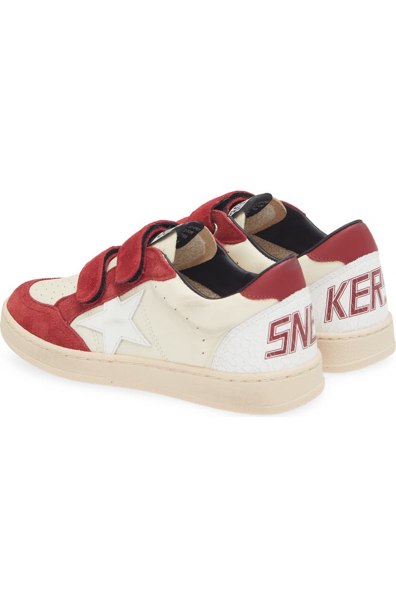 Golden Goose Kids' Ball Star Sneaker, Alternate, color, Dirty White/ White/ Red