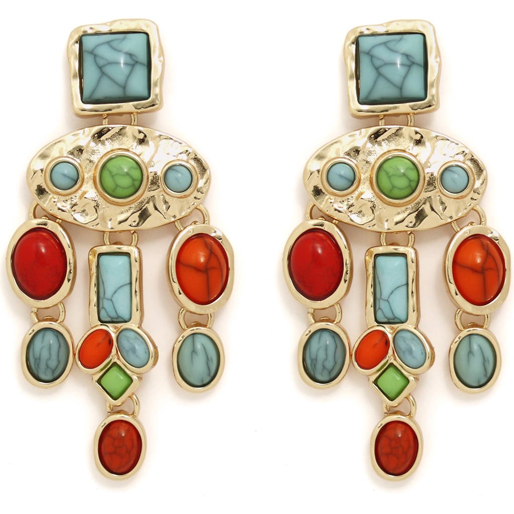 Petit Moments Dusk Statement Drop Earrings In Multi