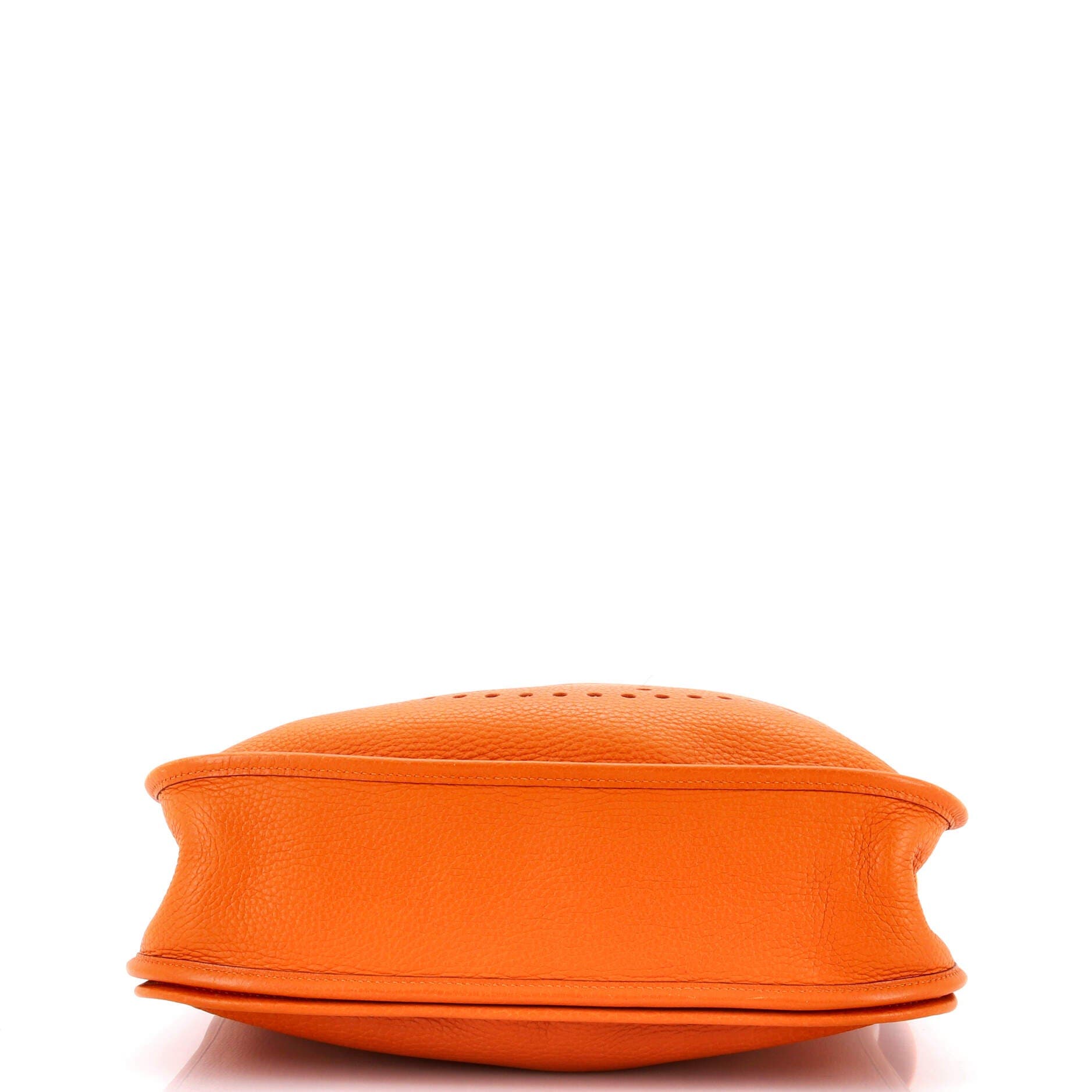 Pre-Owned Hermes Evelyne Bag Gen II Clemence GM, Alternate, color, Potiron