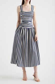 Georgie Stripe Midi Dress