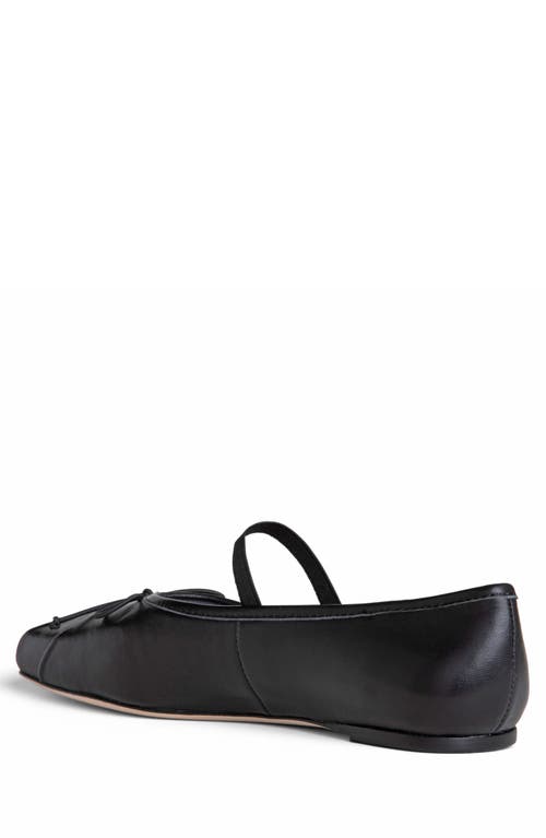 Allegra James Cossie Leather Ballet In Black
