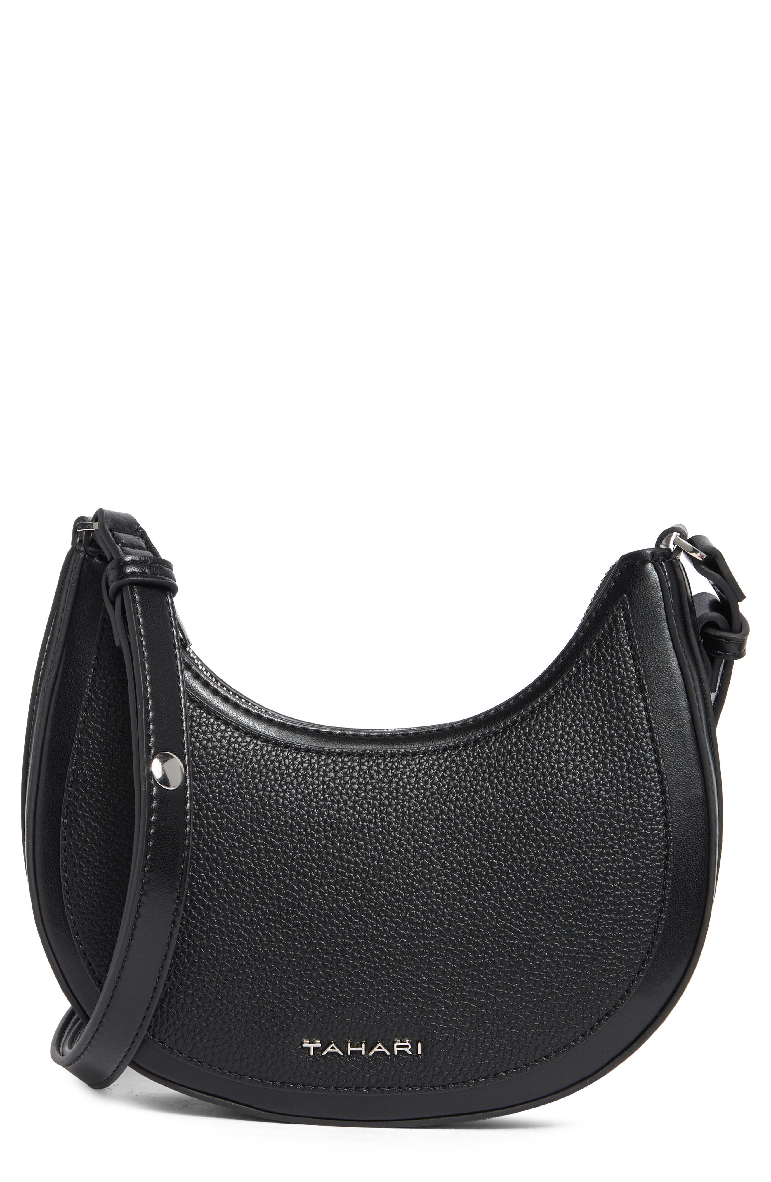 Tahari Riverside Crescent Convertible Shoulder Bag, Main, color, 