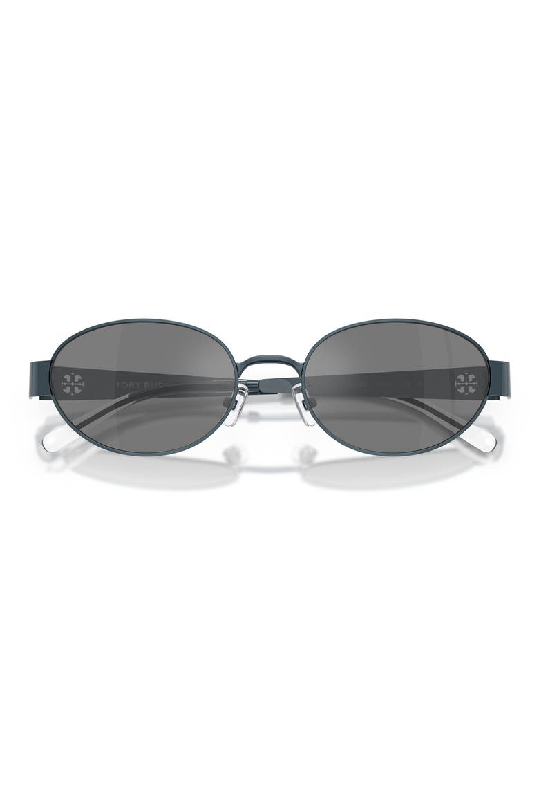 54mm Oval Sunglasses, Alternate, color, NAVY / DARK GREY FLASH