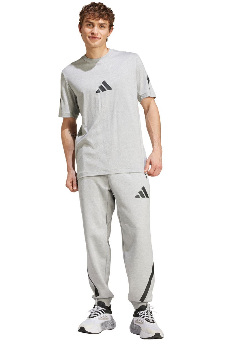 adidas Z.N.E. Cotton T-Shirt, Alternate, color, Medium Grey Heather