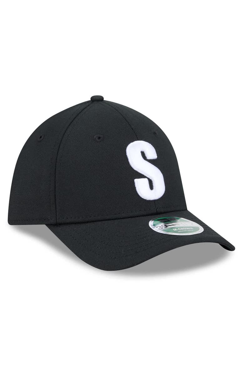 New Era Men's New Era Black Seattle Mariners Authentic Collection Player Replica 39THIRTY M-Crown Flex Hat, Alternate, color, Black