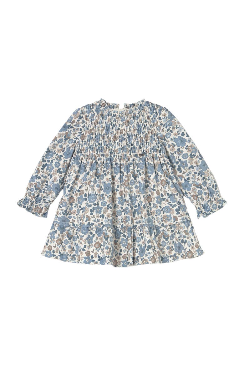 Ruffled Velvet Dress, Main, color, Blue