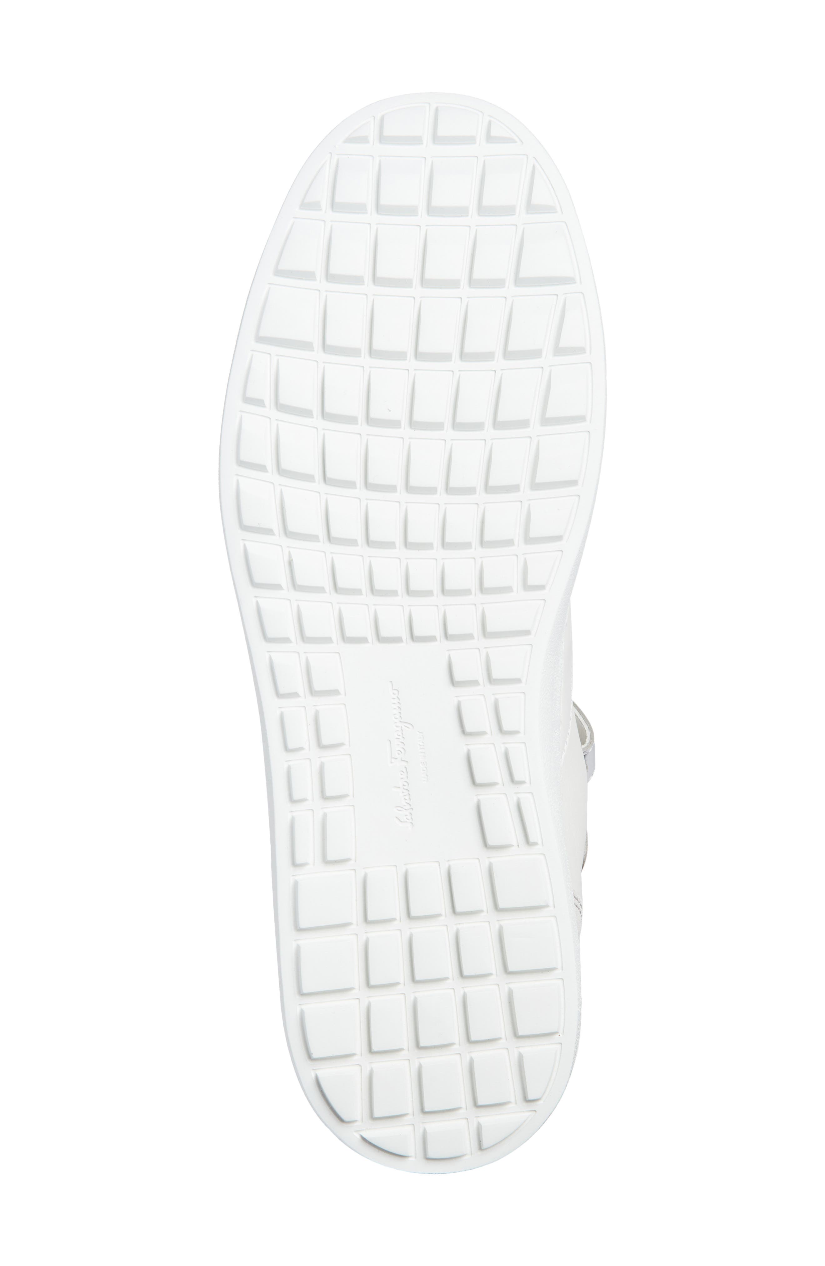 Salvatore Ferragamo Noe High Top Sneaker, Alternate, color, NIKEL