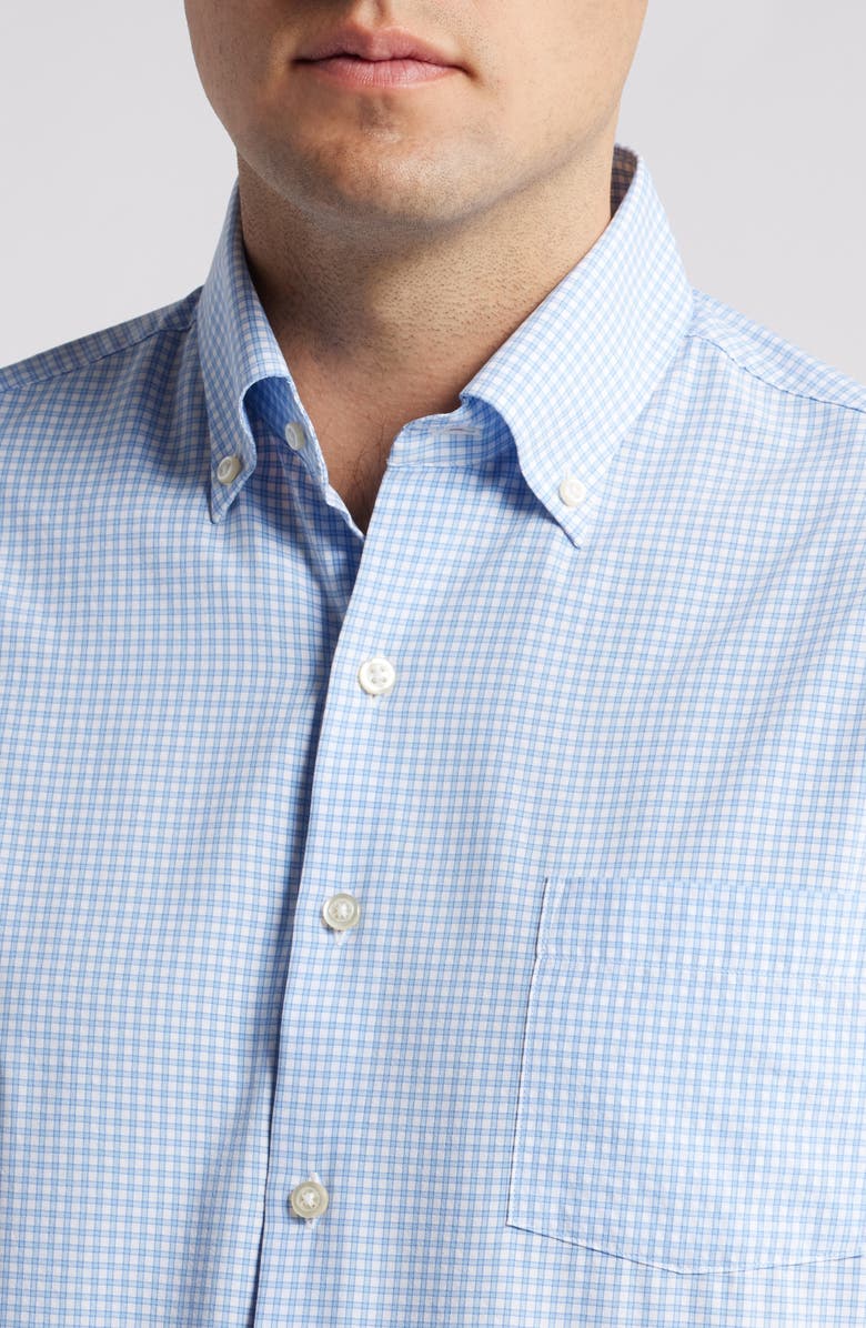 Peter Millar Cranbrook Check Performance Poplin Button-Down Shirt, Alternate, color,
