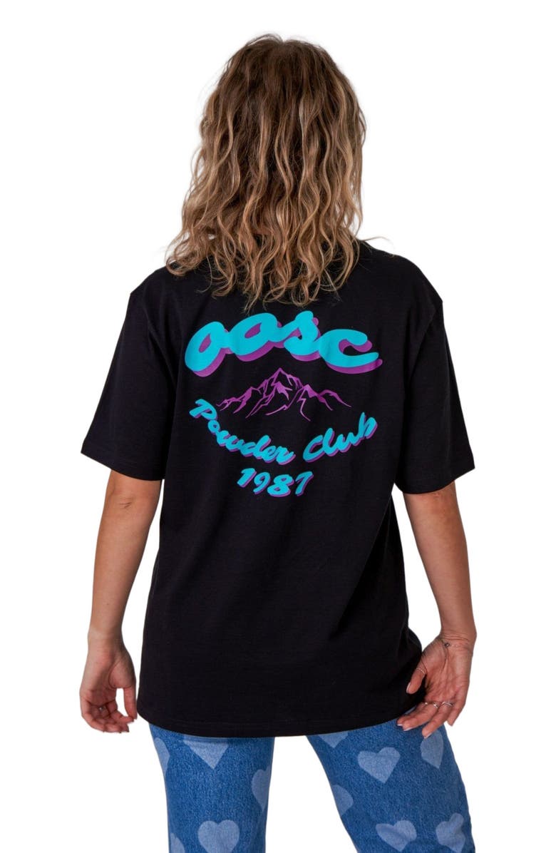 OOSC Powder Club T-Shirt - Black, Alternate, color, 