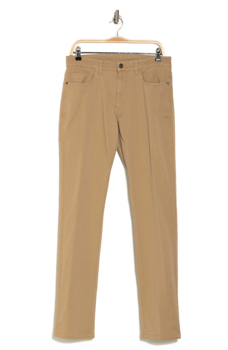 Vintage 1946 Flat Front Stretch Comfort Slim Leg Pants, Alternate, color, British Tan