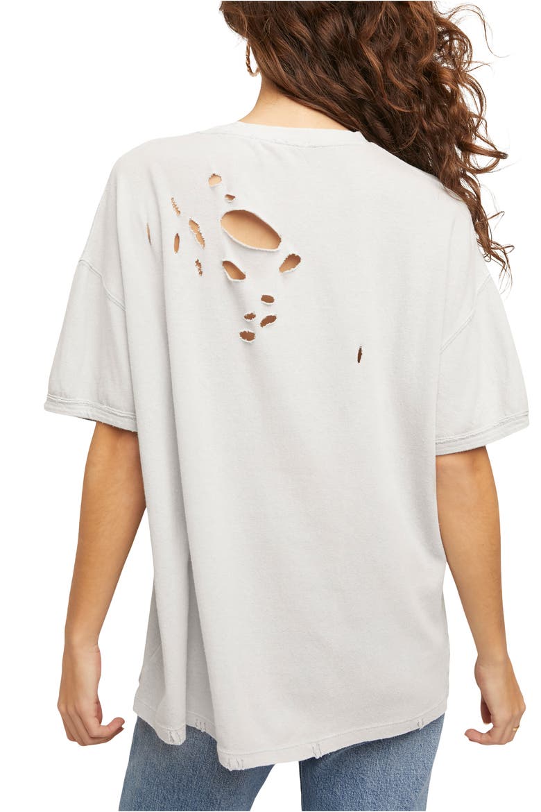 Rubi Ripped Pocket T-Shirt, Alternate, color, LIGHT GREY