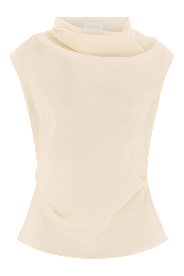 Dana Cowl Neck Sleeveless Top, Alternate, color, WHITE