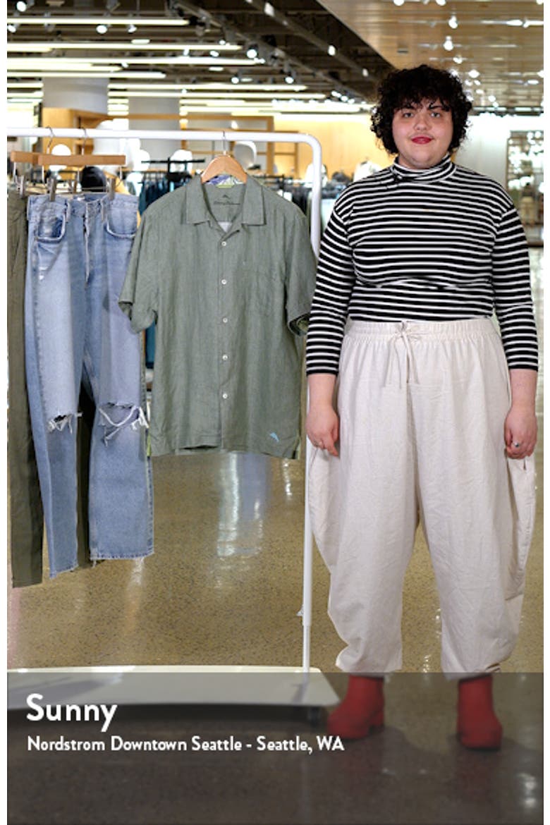 Sea Glass Short Sleeve Linen Button-Up Camp Shirt video