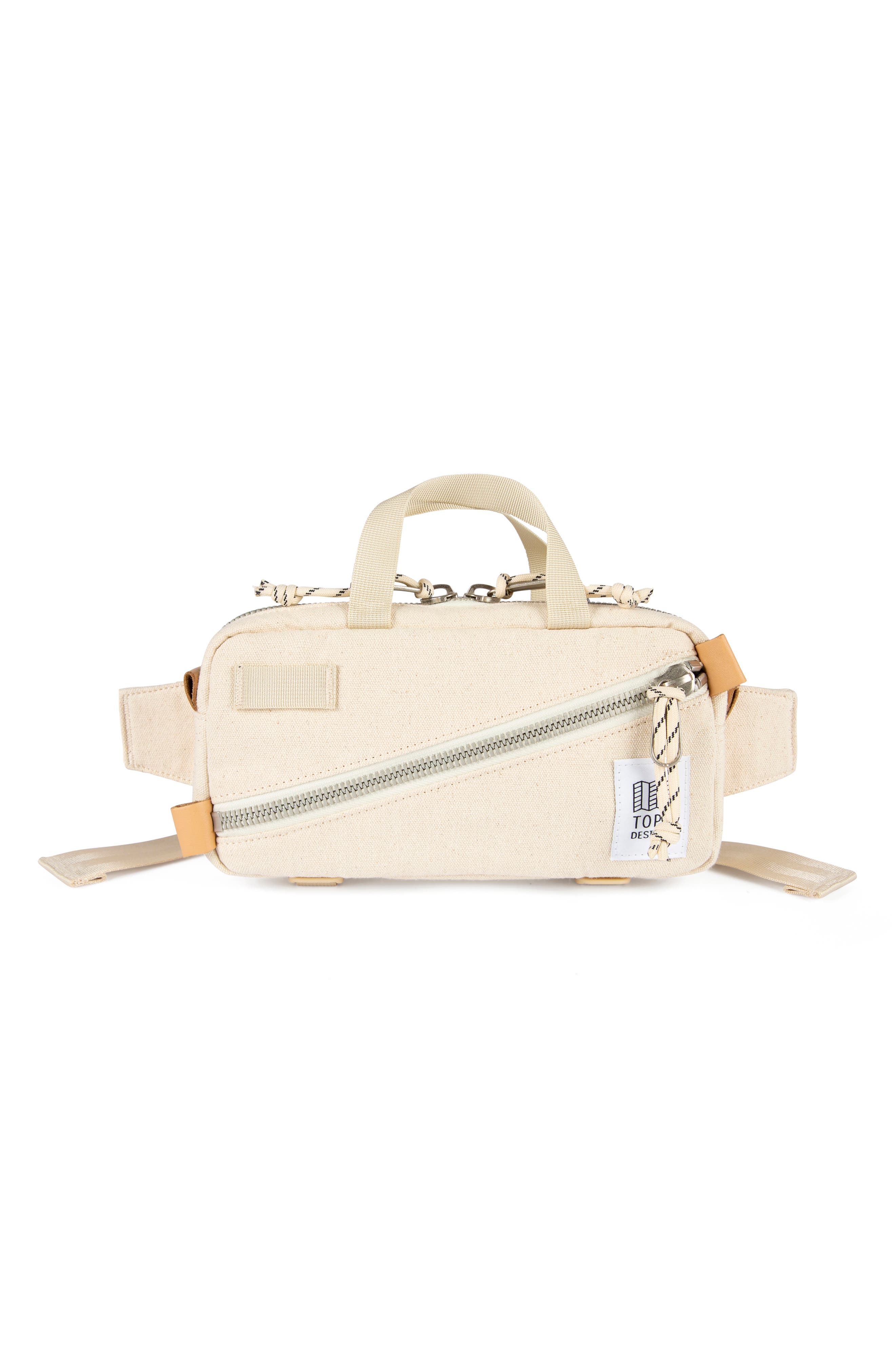 Mini Quick Pack Belt Bag, Alternate, color, NATURAL CANVAS