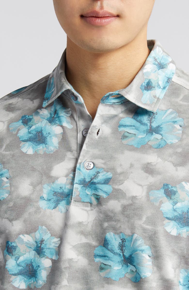 Tommy Bahama Stormy Blues IslandZone<sup>®</sup> Polo, Alternate, color, New Silver