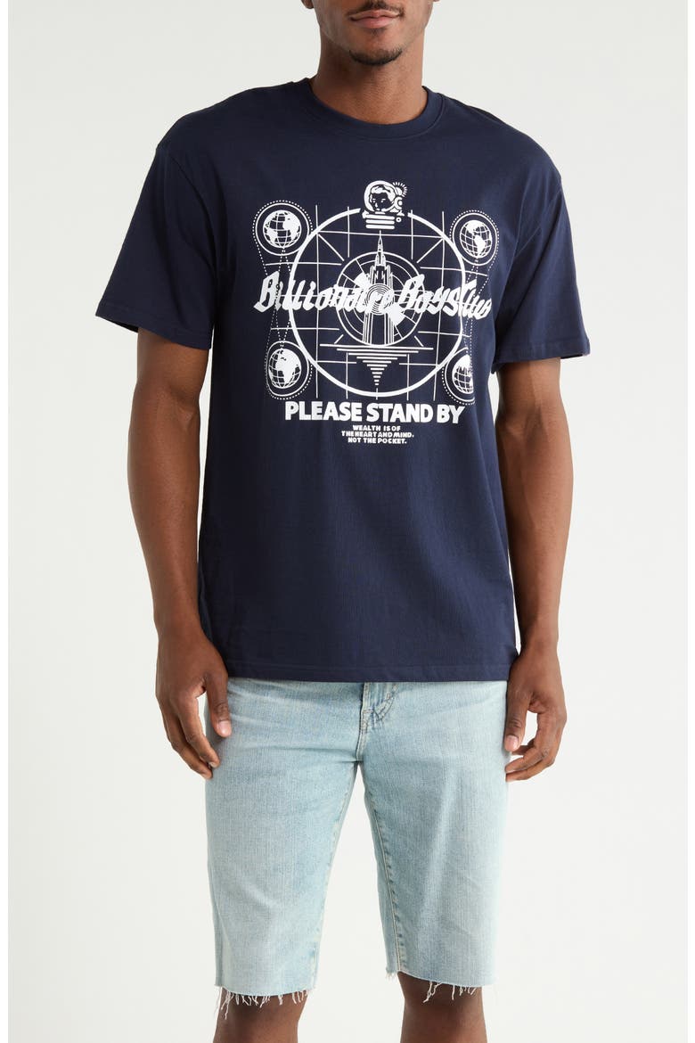 Stand By Graphic T-Shirt, Main, color, NAVY BLAZER