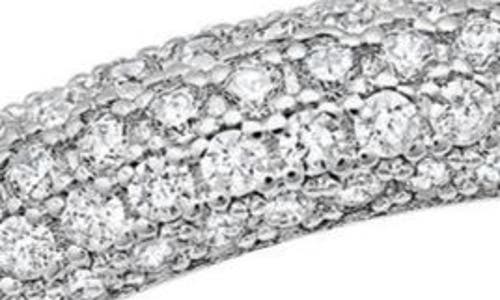 Crislu Chamonix Pavé Eternity Ring In Silver