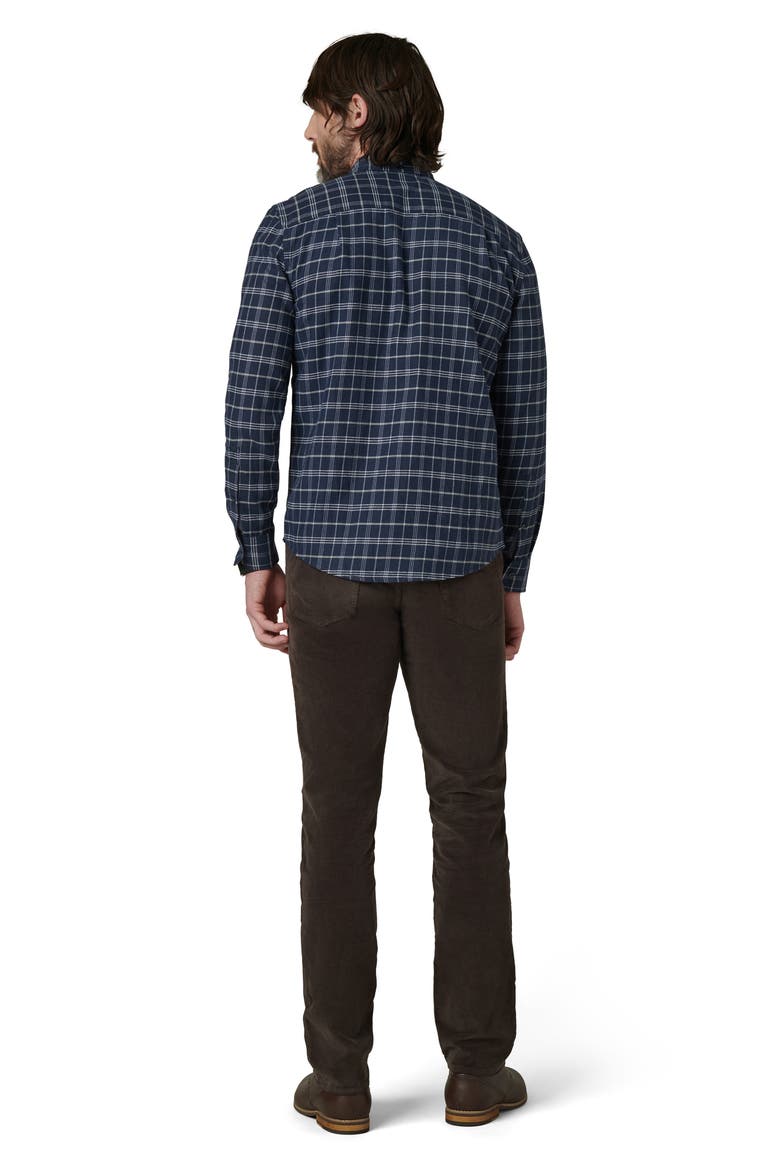Oliver Flannel Button-Up Shirt, Alternate, color, VINTAGE NAVY PLAID
