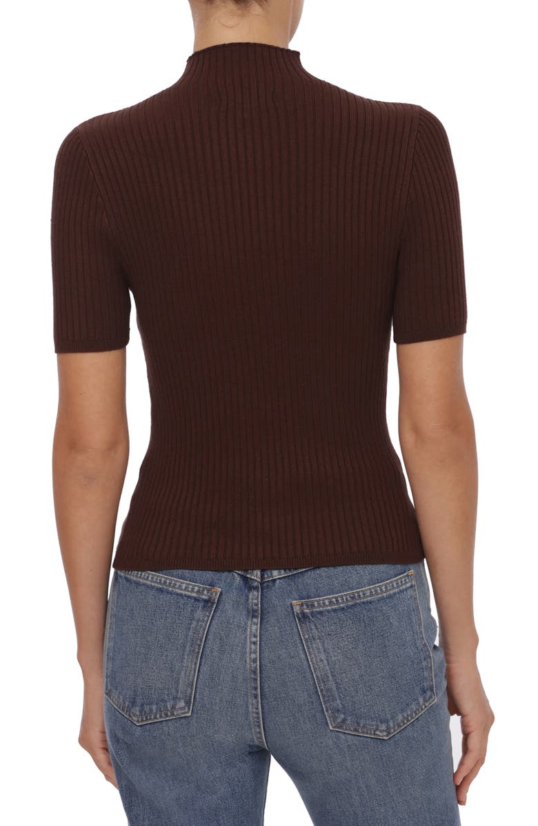 Bagatelle Mock Neck Rib Top, Alternate, color, 