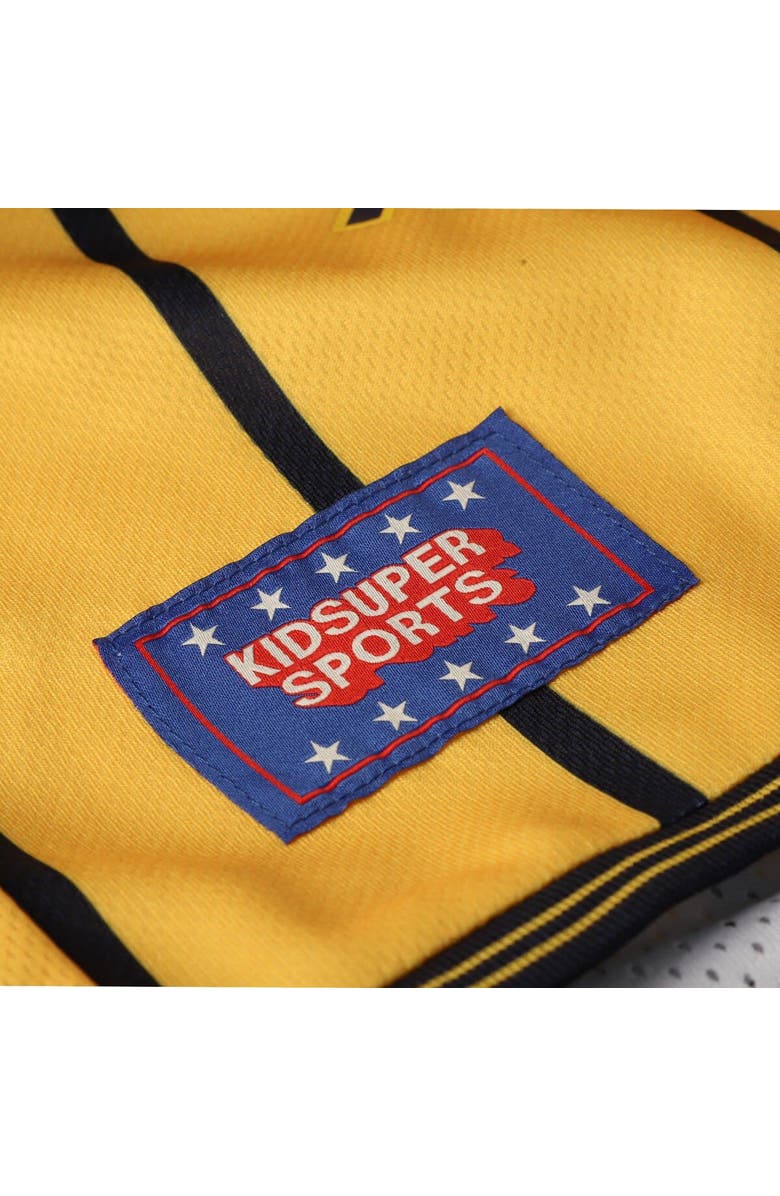 NBA X KIDSUPER Unisex NBA & KidSuper Studios by Fanatics Gold Indiana Pacers Hometown Shorts, Alternate, color, Yellow