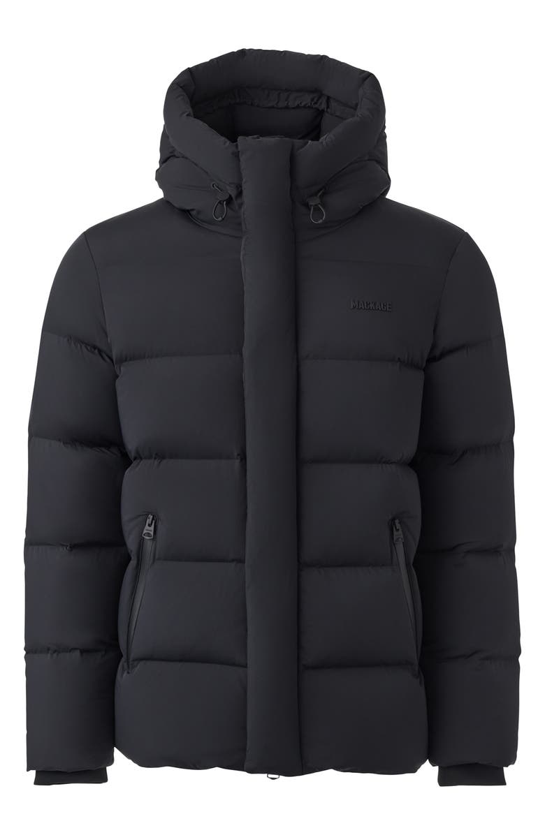 Mackage Graydon City Water Resistant Windproof Hooded Down Puffer Jacket, Main, color, 