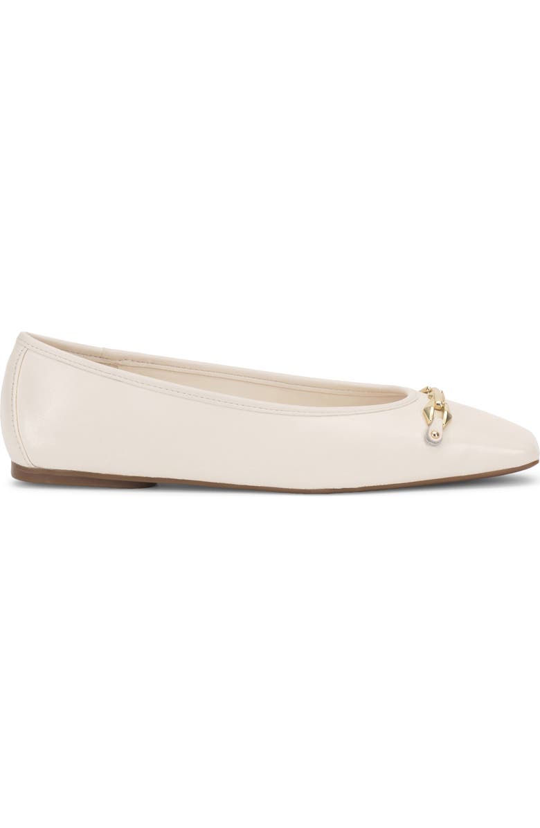 Vince Camuto Virna Square Toe Flat, Alternate, color, Coconut Cream