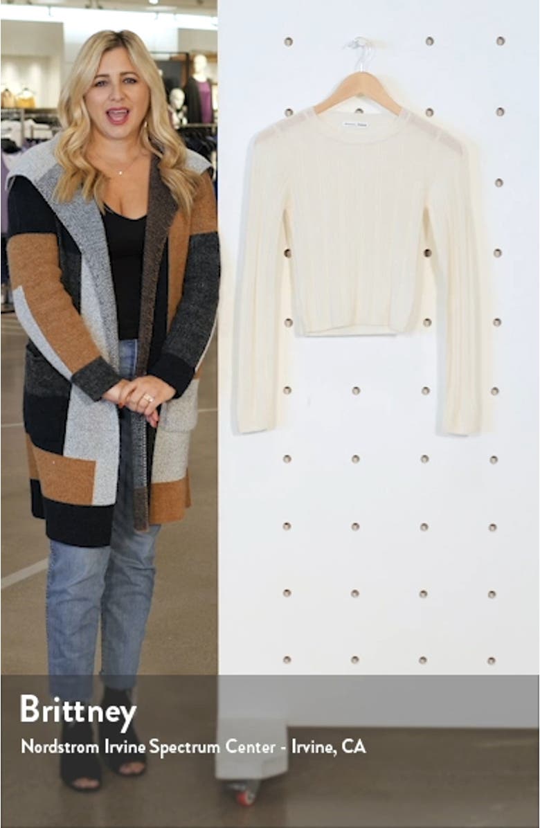 Cashmere & Wool Crop Sweater, sales video thumbnail