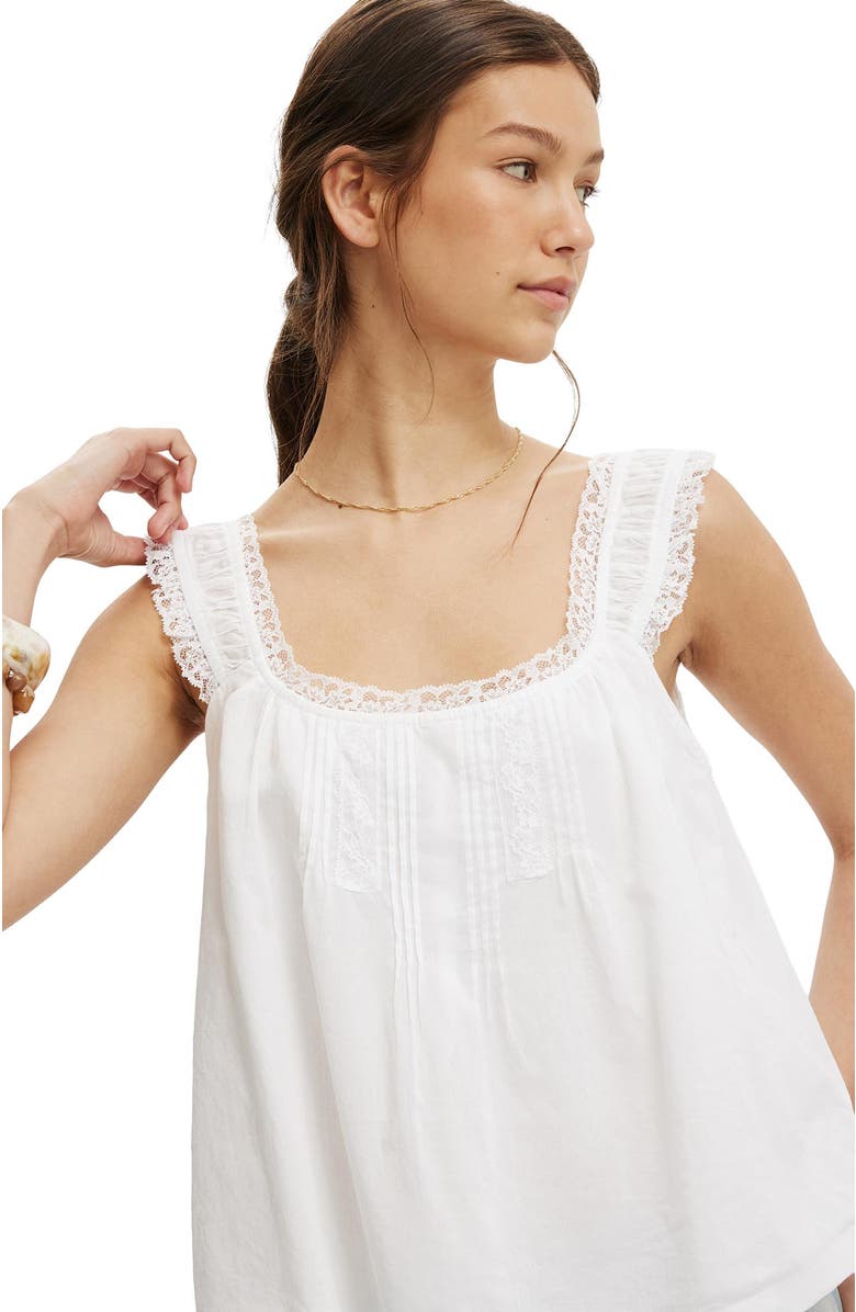 Cotton On Women's Willa Babydoll Top, Alternate, color, White
