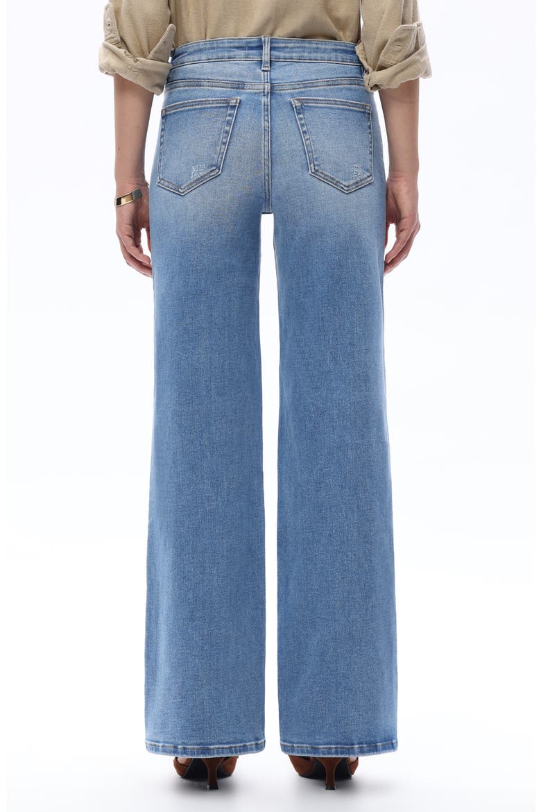 Mid Rise Wide Leg Jeans, Alternate, color, MEDIUM BLUE