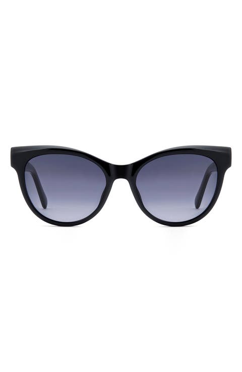 53mm Gradient Cat Eye Sunglasses